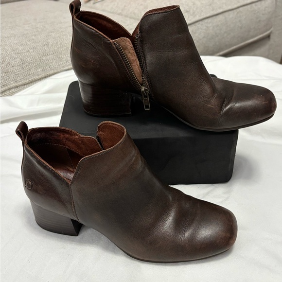 genuine leather brown women's dress boots on sale Women's Lannie Dress Leather Boot - Medium Natural Leather